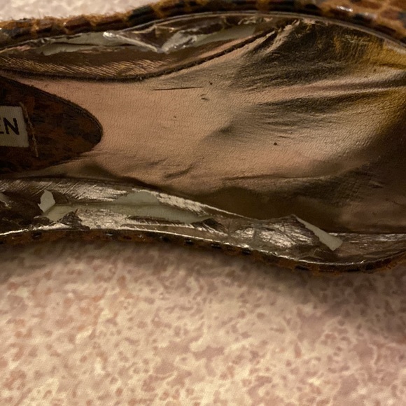 Steve Madden P-Heaven Patent Flat Ballet Style Shoe Snakeskin Leopard Pattern - Picture 11 of 14